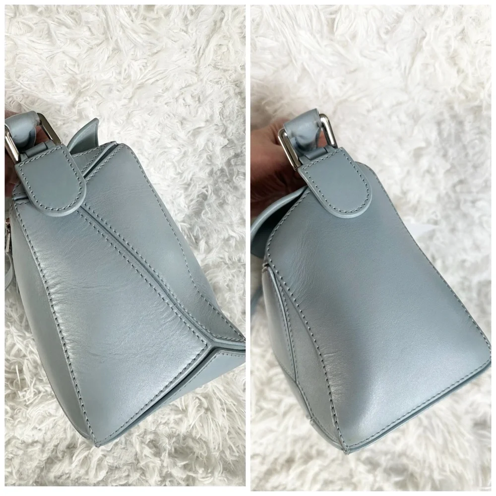 Loewe Puzzle Small Blue Bag - Picture 3 of 13